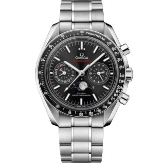 Omega Speedmaster Fasi lunari 44,25 mm, acciaio su acciaio 304.30.44.52.01.001