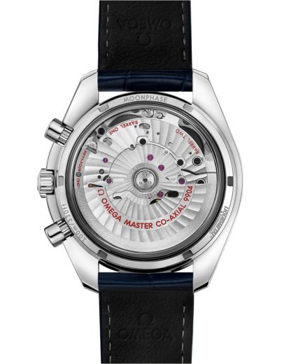 Omega Speedmaster Fasi lunari 44,25 mm, acciaio su cinturino di pelle 304.33.44.52.03.001 - immagine 2