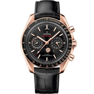 Omega Speedmaster Fasi lunari 44,25 mm, oro Sedna™ su cinturino di pelle 304.63.44.52.01.001