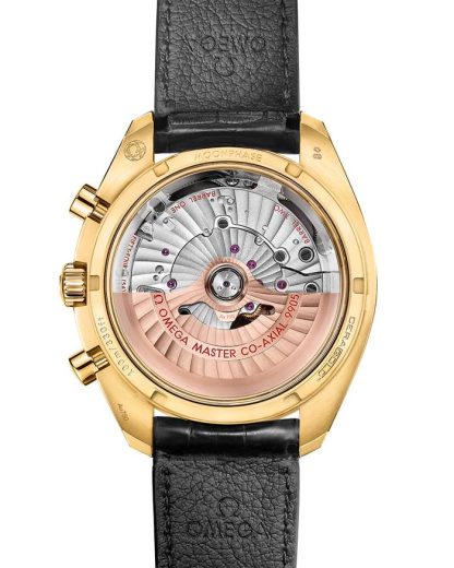 Omega Speedmaster Fasi lunari 44,25 mm, oro giallo su cinturino di pelle 304.63.44.52.02.001 - immagine 2