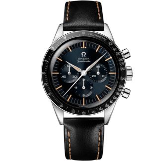 Omega Speedmaster First OMEGA in Space 39,7 mm, acciaio su cinturino di pelle 310.32.40.50.06.001