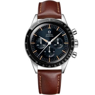 Omega Speedmaster First OMEGA in Space 39,7 mm, acciaio su cinturino di pelle 310.32.40.50.06.002