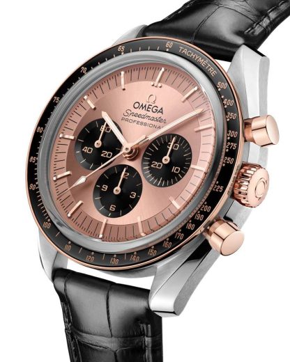 Omega Speedmaster Moonwatch Professional 42 mm, acciaio-oro Sedna™ su alligatore 310.23.42.50.99.001 - immagine 3