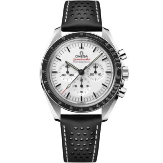 Omega Speedmaster Moonwatch Professional 42 mm, acciaio su cinturino di pelle 310.32.42.50.04.002