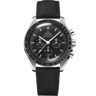 Omega Speedmaster Moonwatch Professional 42 mm, acciaio su cinturino in tessuto rivestito in nylon 310.32.42.50.01.001