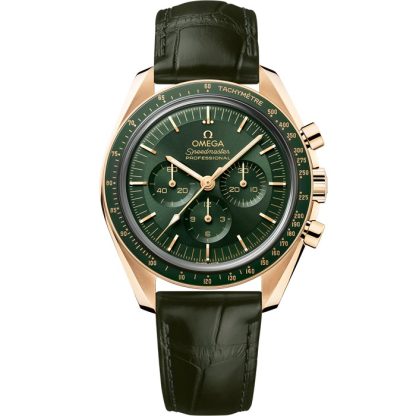 Omega Speedmaster Moonwatch Professional 42 mm, oro Moonshine™ su cinturino di pelle 310.63.42.50.10.001