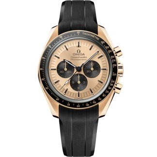 Omega Speedmaster Moonwatch Professional 42 mm, oro Moonshine™ su cinturino in caucciù 310.62.42.50.99.001