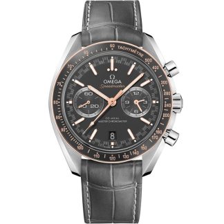 Omega Speedmaster Racing 44,25 mm, acciaio su cinturino di pelle 329.23.44.51.06.001