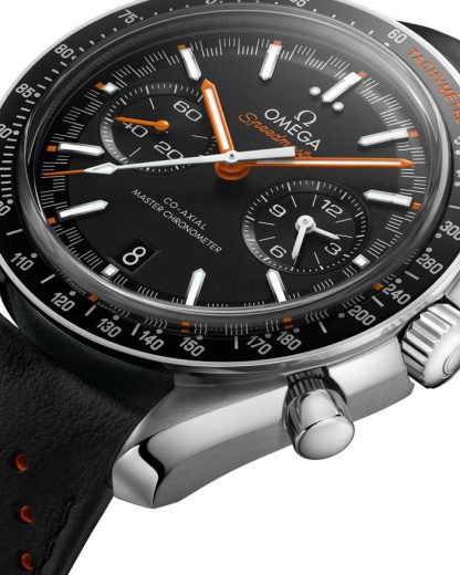 Omega Speedmaster Racing 44,25 mm, acciaio su cinturino di pelle 329.32.44.51.01.001 - immagine 2