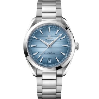 Omega Summer Blue Seamaster Aqua Terra 150M 41 mm, acciaio su acciaio 220.10.41.21.03.005