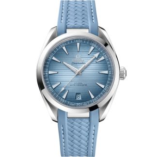 Omega Summer Blue Seamaster Aqua Terra 150M 41 mm, acciaio su cinturino in caucciù 220.12.41.21.03.008