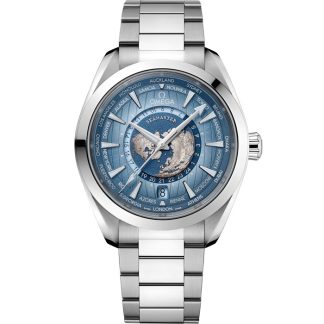 Omega Summer Blue Seamaster Aqua Terra 150M 43 mm, acciaio su acciaio 220.10.43.22.03.002