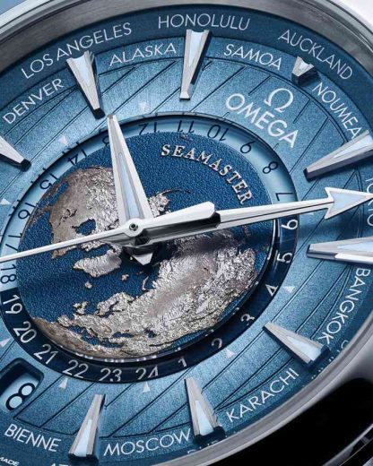 Omega Summer Blue Seamaster Aqua Terra 150M 43 mm, acciaio su cinturino in caucciù 220.12.43.22.03.002 - immagine 3