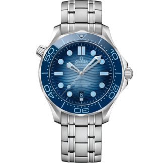 Omega Summer Blue Seamaster Diver 300M 42 mm, acciaio su acciaio 210.30.42.20.03.003