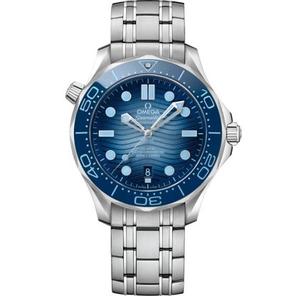 Omega Summer Blue Seamaster Diver 300M 42 mm, acciaio su acciaio 210.30.42.20.03.003