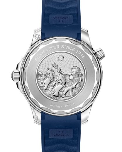 Omega Summer Blue Seamaster Diver 300M 42 mm, acciaio su cinturino in caucciù 210.32.42.20.03.002 - immagine 2