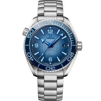 Omega Summer Blue Seamaster Planet Ocean 600M 39,5 mm, acciaio su acciaio 215.30.40.20.03.002