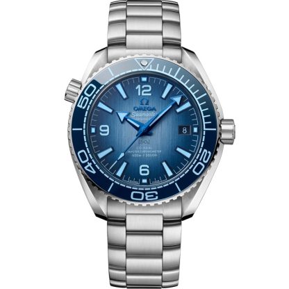Omega Summer Blue Seamaster Planet Ocean 600M 39,5 mm, acciaio su acciaio 215.30.40.20.03.002