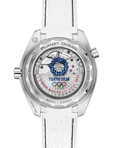 Omega Tokyo 2020 Limited Edition Seamaster Planet Ocean 600M 39,5 mm, acciaio su cinturino di pelle 522.33.40.20.04.001 - immagine 2