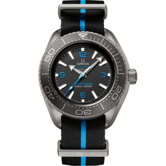 Omega Ultra Deep Seamaster Planet Ocean 6000M 45,5 mm, titanio su cinturino NATO 215.92.46.21.01.001