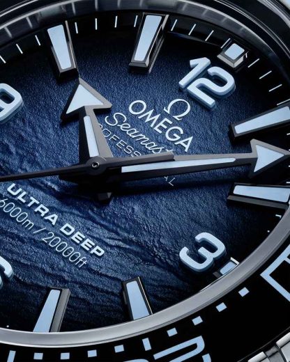 Omega Ultra Deep Summer Blue Seamaster Planet Ocean 6000M 45,5 mm, O-MEGASTEEL su O-MEGASTEEL 215.30.46.21.03.002 - immagine 4