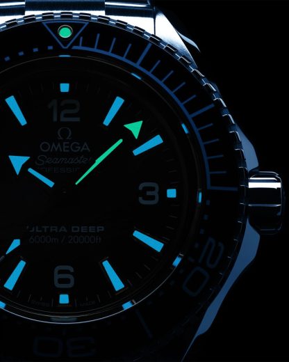 Omega Ultra Deep Summer Blue Seamaster Planet Ocean 6000M 45,5 mm, O-MEGASTEEL su O-MEGASTEEL 215.30.46.21.03.002 - immagine 6