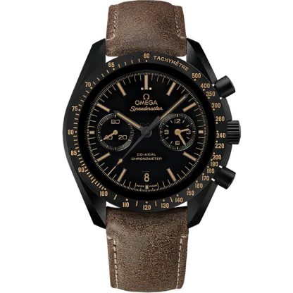 Omega Vintage Black Speedmaster Dark Side of the Moon 44,25 mm, ceramica nera su cinturino di pelle 311.92.44.51.01.006